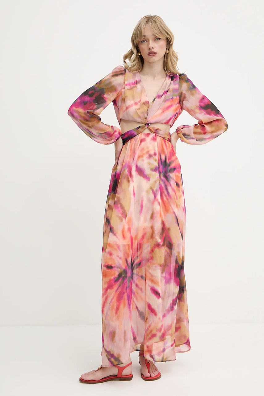 Платье Morgan RIPIA.F цвет оранжевый maxi расклешенное RIPIA.F