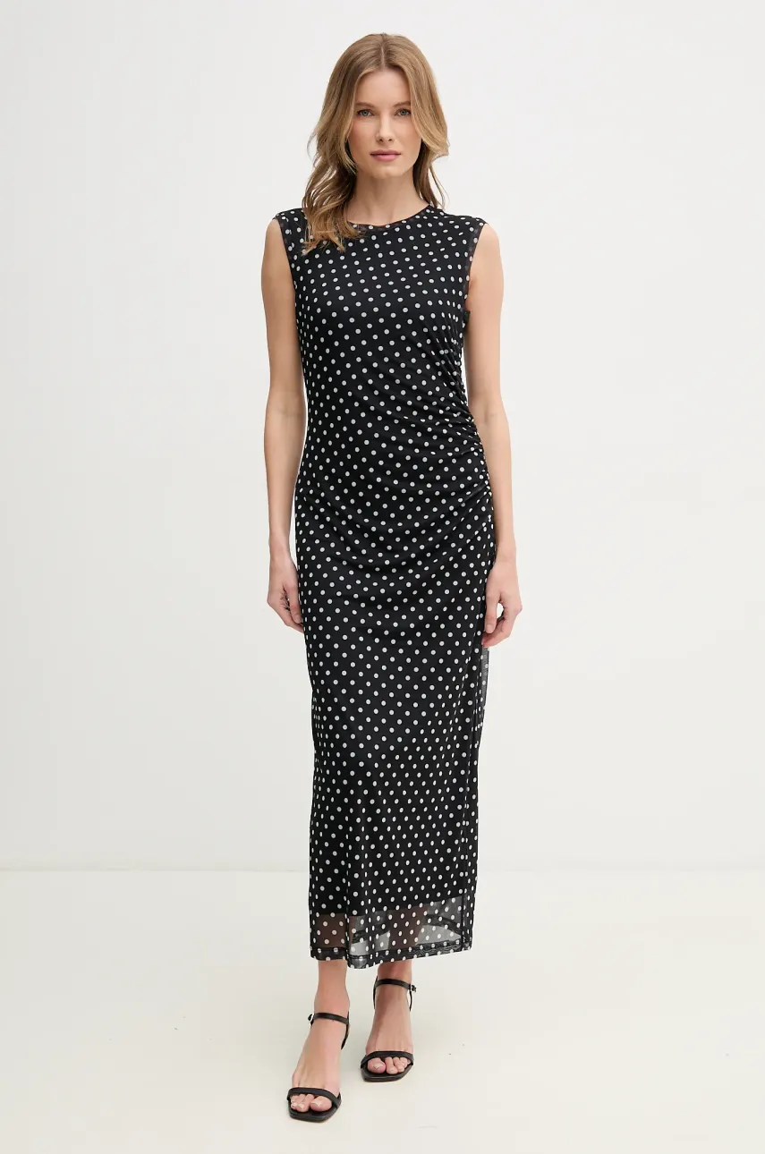 Marc Aurel rochie culoarea negru, maxi, mulata, 6533-7020-73818