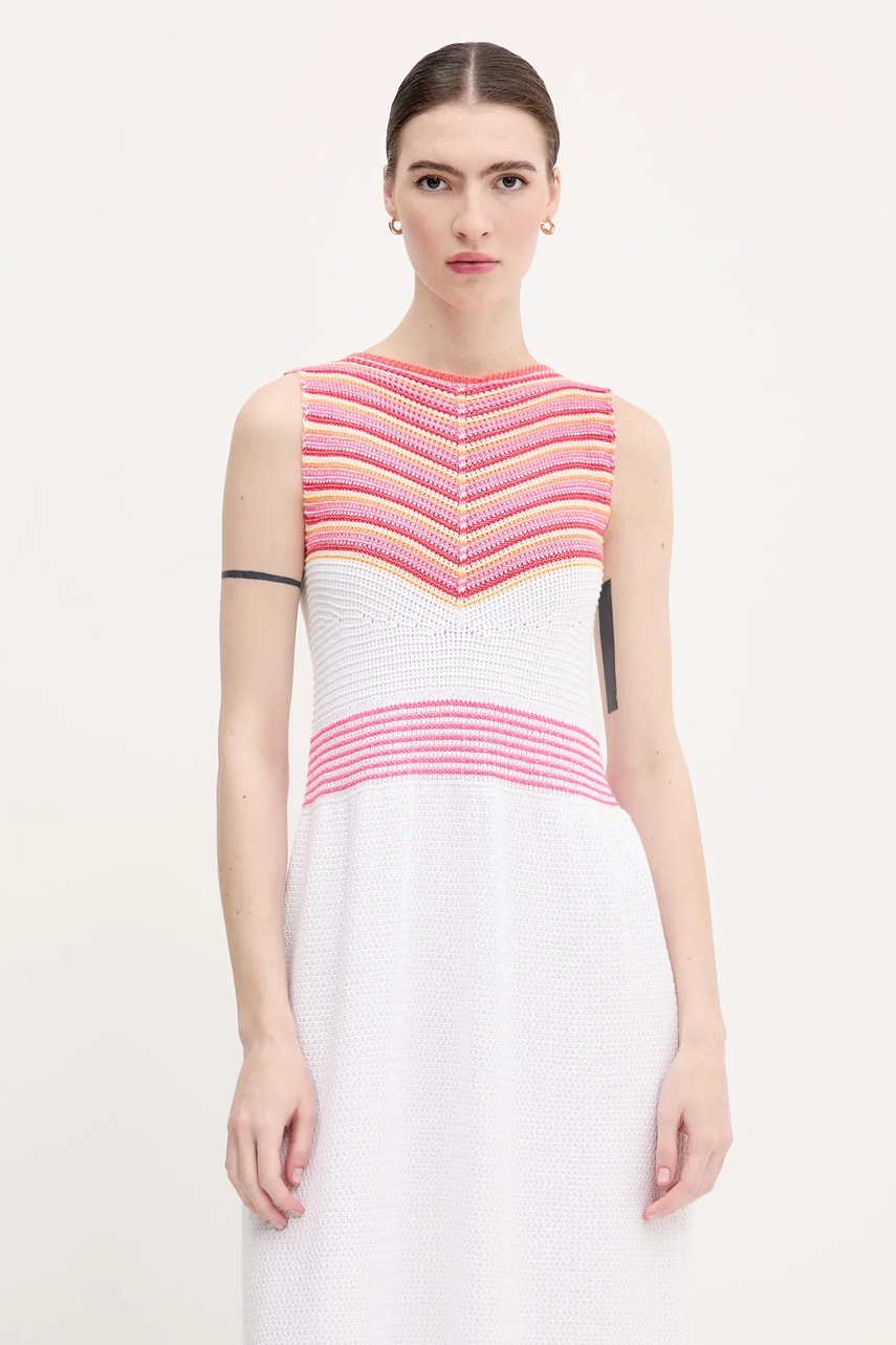 Φόρεμα United Colors of Benetton χρώμα: ροζ, 1194EV02A φωτογραφία