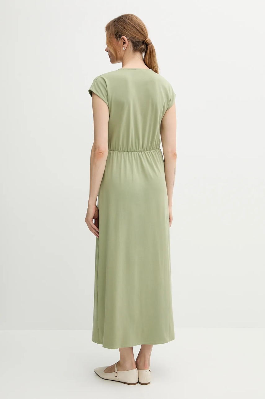 Сукня United Colors of Benetton колір зелений maxi розкльошена 3FJHDV01T