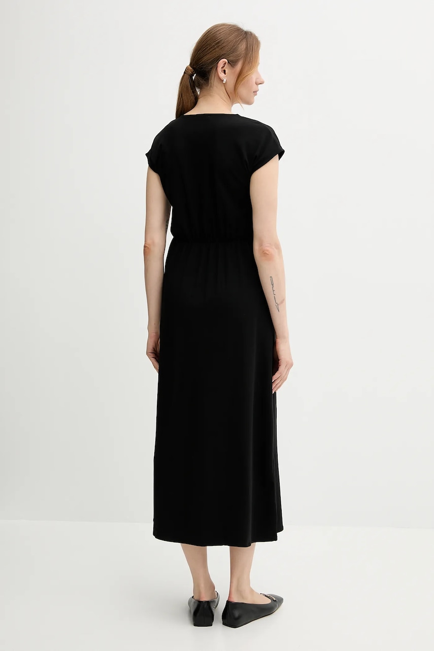 Сукня United Colors of Benetton колір чорний maxi розкльошена 3FJHDV01T