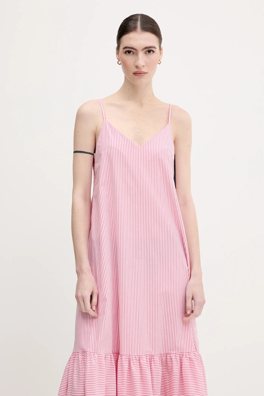 Φόρεμα United Colors of Benetton χρώμα: ροζ, 4SZRDV0B8 φωτογραφία