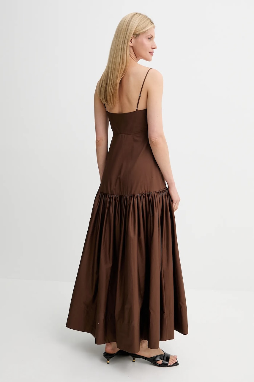 Сукня A.L.C. Harper колір коричневий maxi розкльошена 6DRES02717