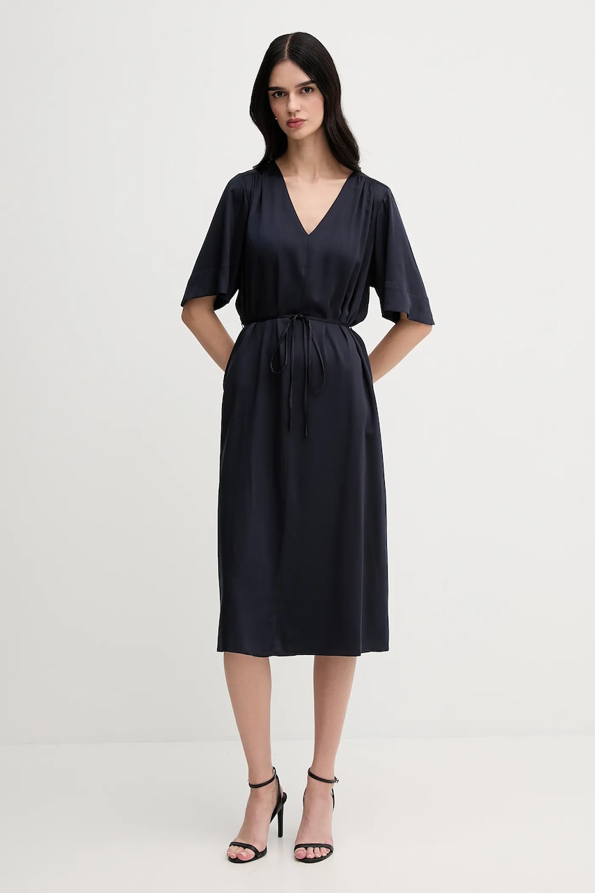 Gant rochie culoarea bleumarin, mini, evazați, 4503395