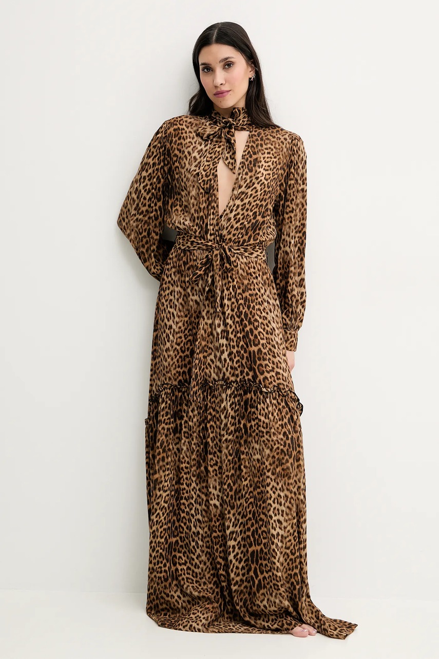 Платье Melissa Odabash цвет коричневый maxi расклешённое Skylar Платье Melissa Odabash цвет коричневый maxi расклешённое Skylar