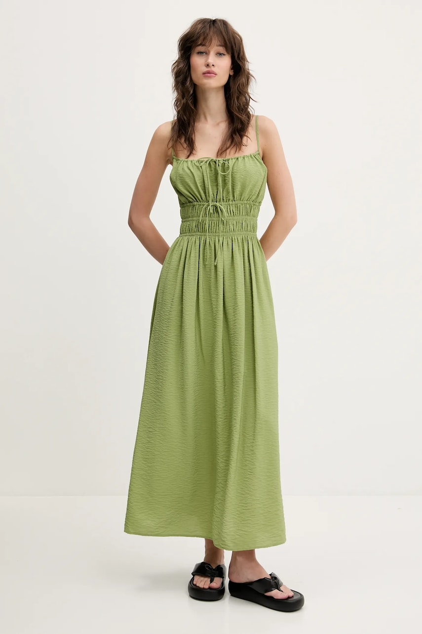 Abercrombie & Fitch rochie culoarea verde, maxi, dreaptă, KI159-5571