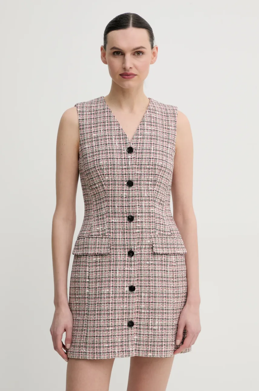 Theory rochie culoarea roz, mini, mulată, P0104609