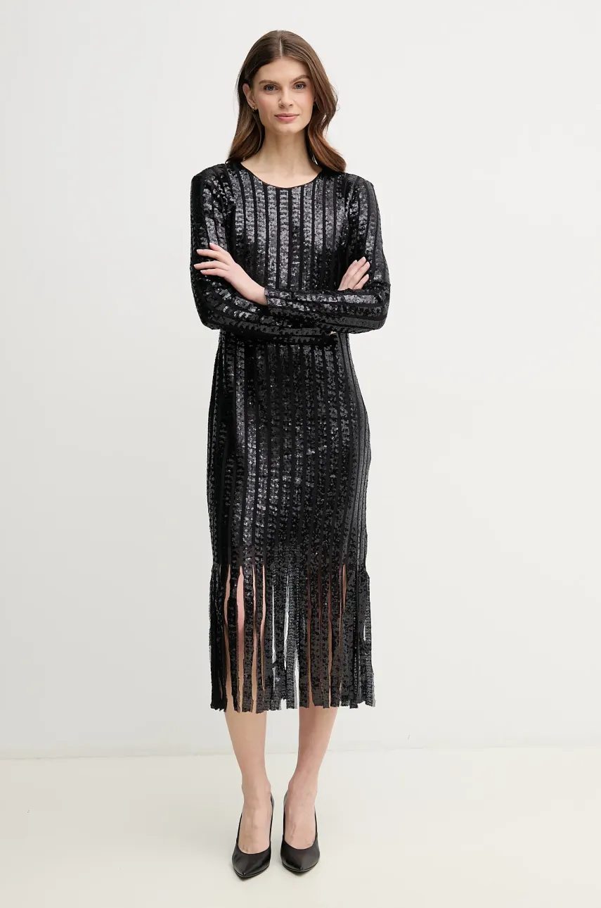 Joseph Ribkoff rochie culoarea negru, mini, mulată, 244906