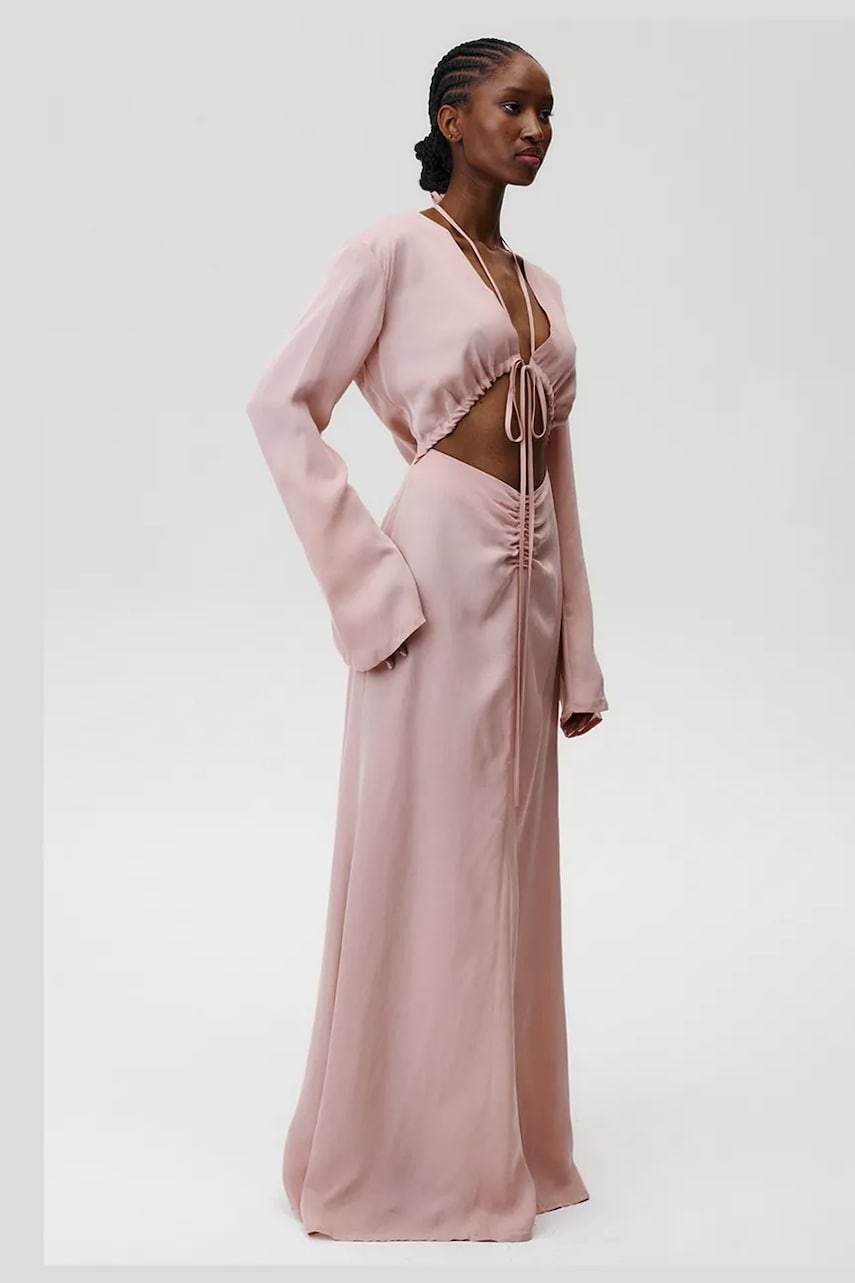 Сукня Undress Code Lilith Dress колір рожевий maxi розкльошена 878