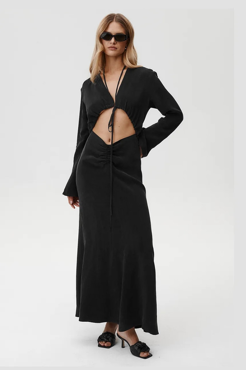 Undress Code rochie Lilith Dress culoarea negru, midi, evazati, 881 Undress Code rochie Lilith Dress culoarea negru, midi, evazati, 881