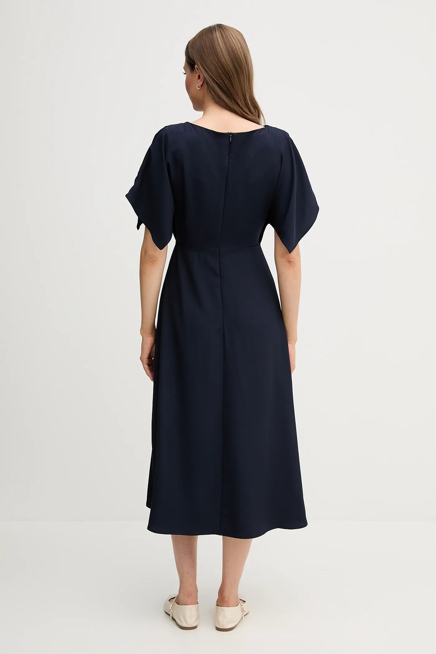 Φόρεμα Sandro Ferrone χρώμα: ναυτικό μπλε, S23XBEBRANCALEONE φωτογραφία