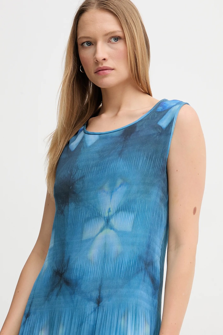 Φόρεμα Sandro Ferrone χρώμα: μπλε, S32XBEMABELLE φωτογραφία