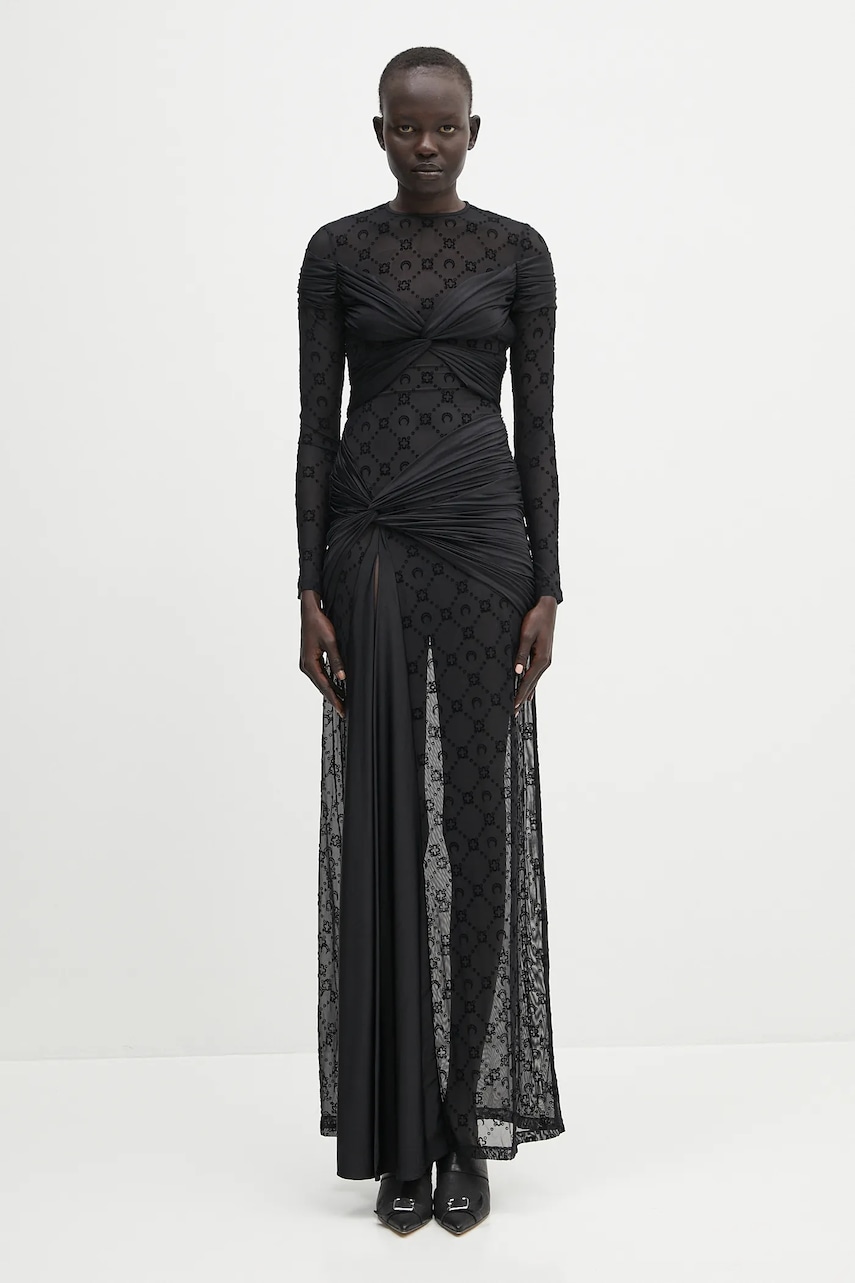 Marine Serre sukienka Draped Jersey Knotted