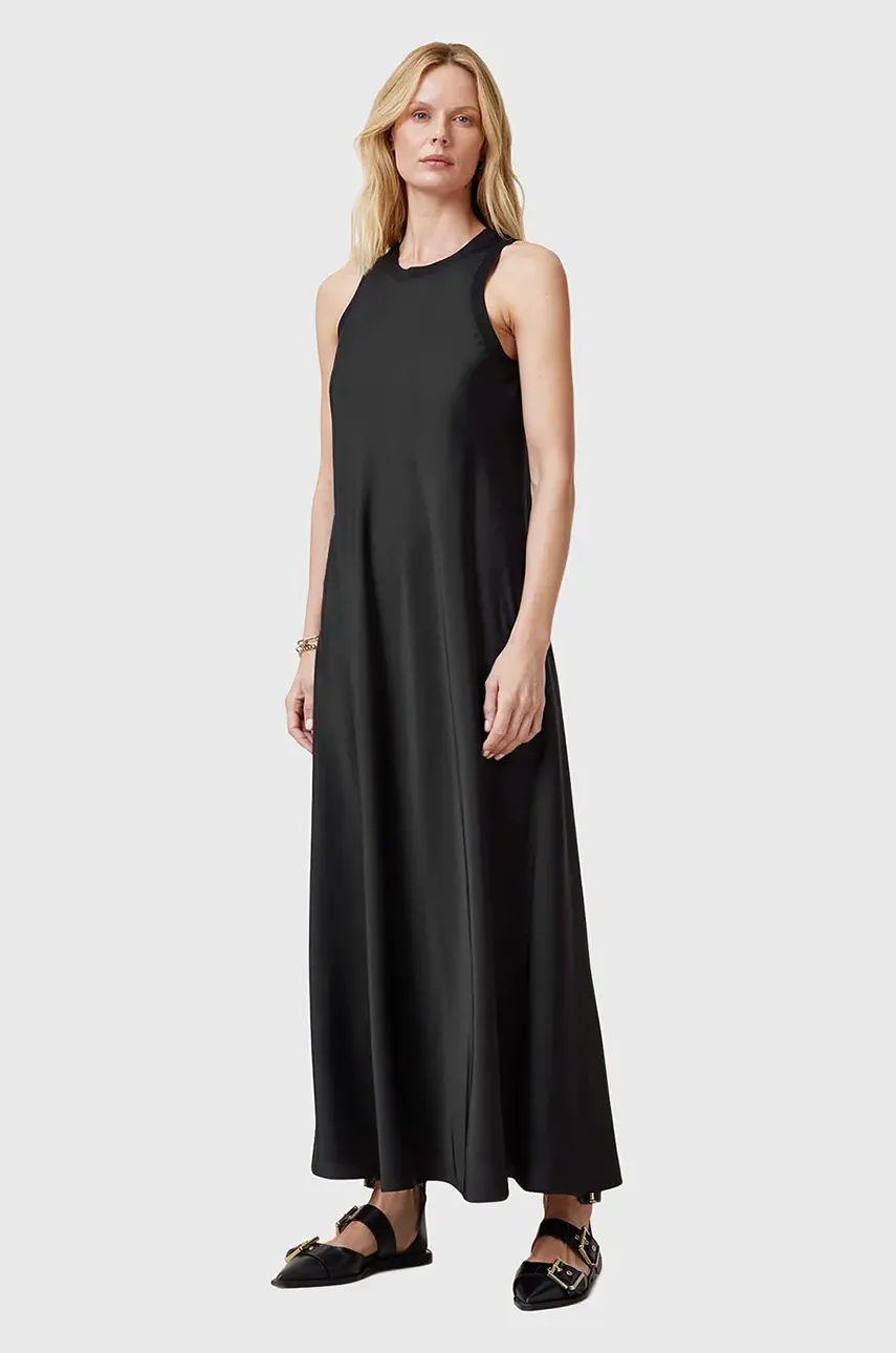 AllSaints rochie AIDA culoarea negru, maxi, dreaptă, W082DC