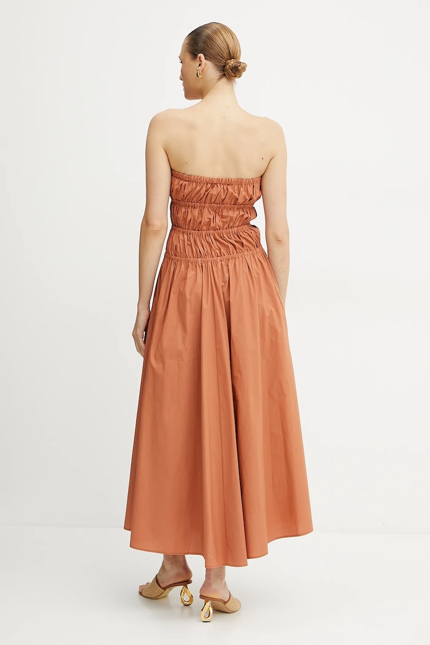 Бавовняна сукня Forte Forte колір помаранчевий midi розкльошена 13850 my dress