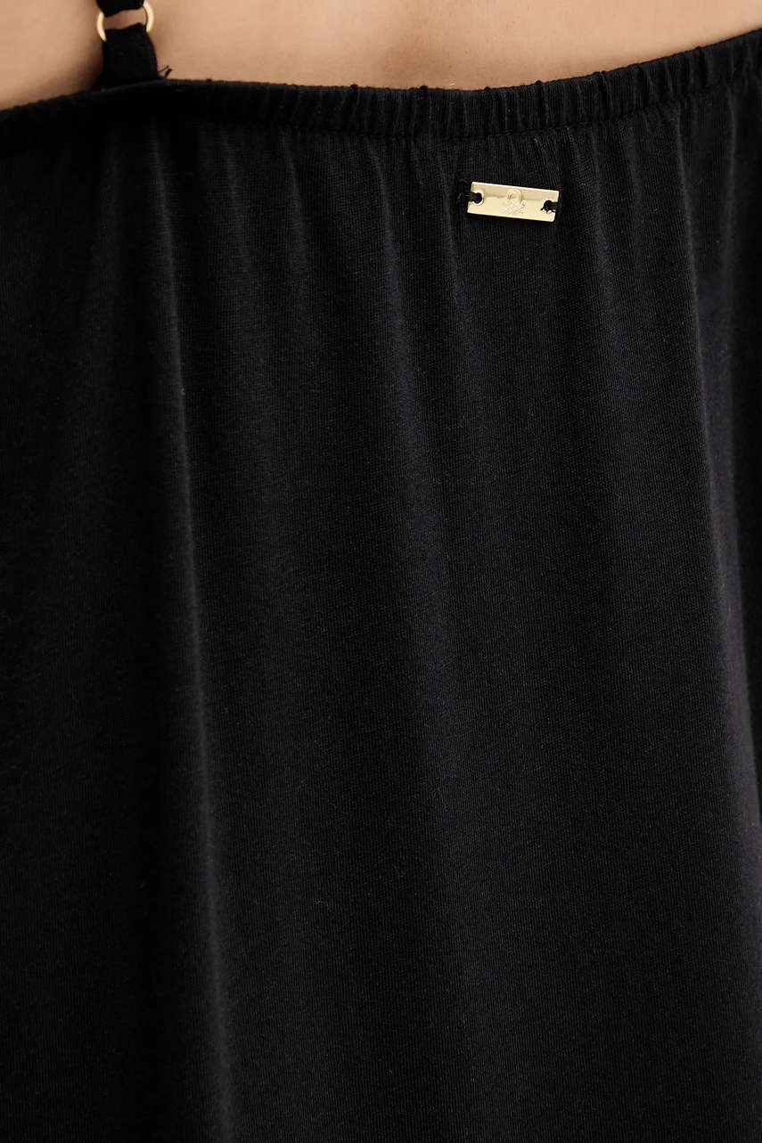 Φόρεμα United Colors of Benetton χρώμα: μαύρο, 3Q225V00Y φωτογραφία