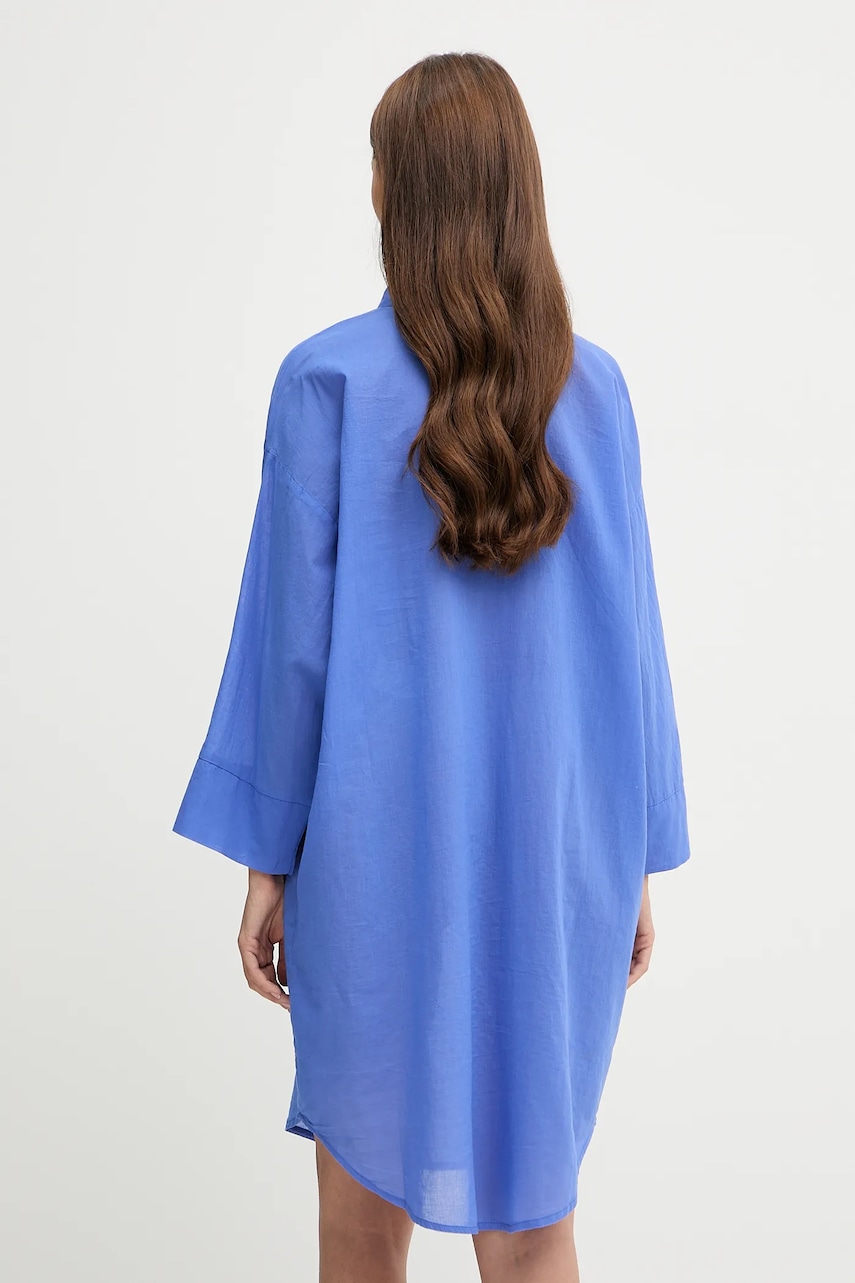 Бавовняна сукня United Colors of Benetton колір фіолетовий mini oversize 4DW35V02K