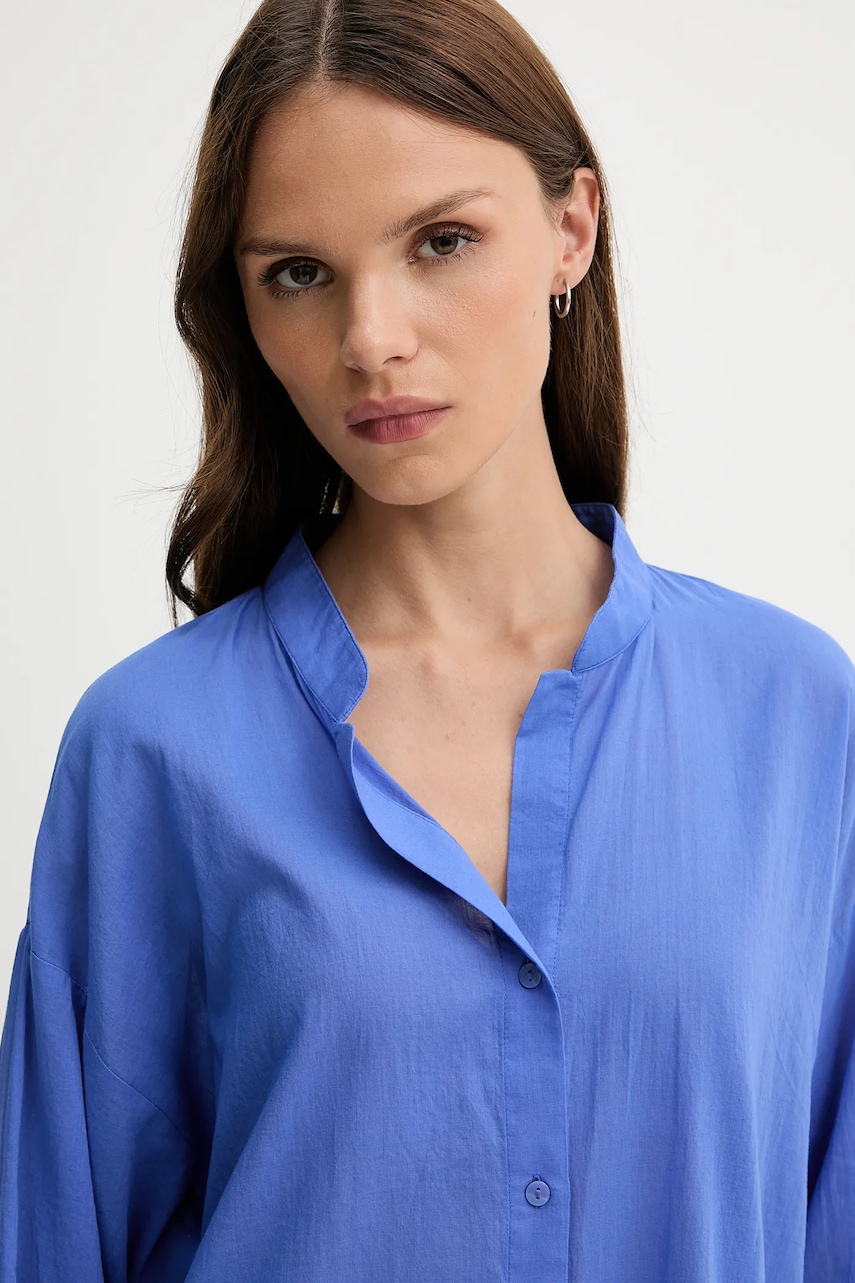 Бавовняна сукня United Colors of Benetton колір фіолетовий mini oversize 4DW35V02K