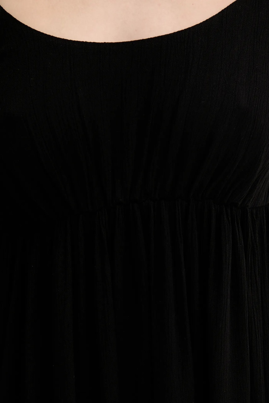 Φόρεμα United Colors of Benetton χρώμα: μαύρο, 4VW95V028 φωτογραφία