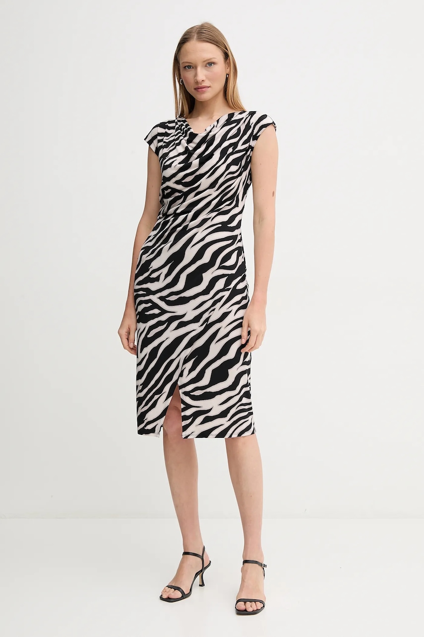 Joseph Ribkoff rochie culoarea negru, mini, mulată, 252158