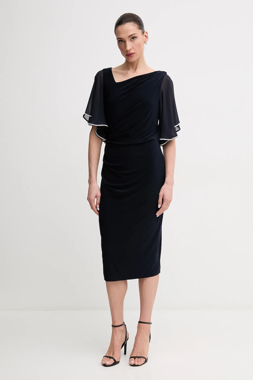 Joseph Ribkoff rochie culoarea bleumarin, mini, mulată, 252719