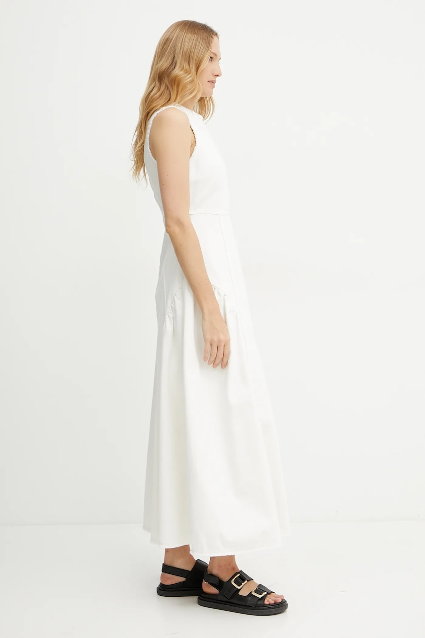 Джинсовое платье Ivy Oak MARCA ANN цвет бежевый maxi расклешённое IO117661 Джинсовое платье Ivy Oak MARCA ANN цвет бежевый maxi расклешённое IO117661