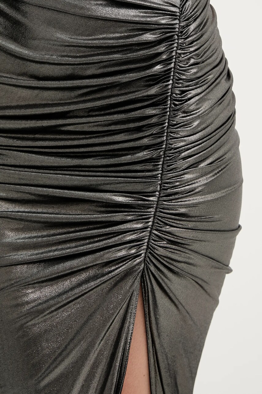 Сукня Rick Owens Lilies колір сірий maxi облягаюча LI01E4514GVIL