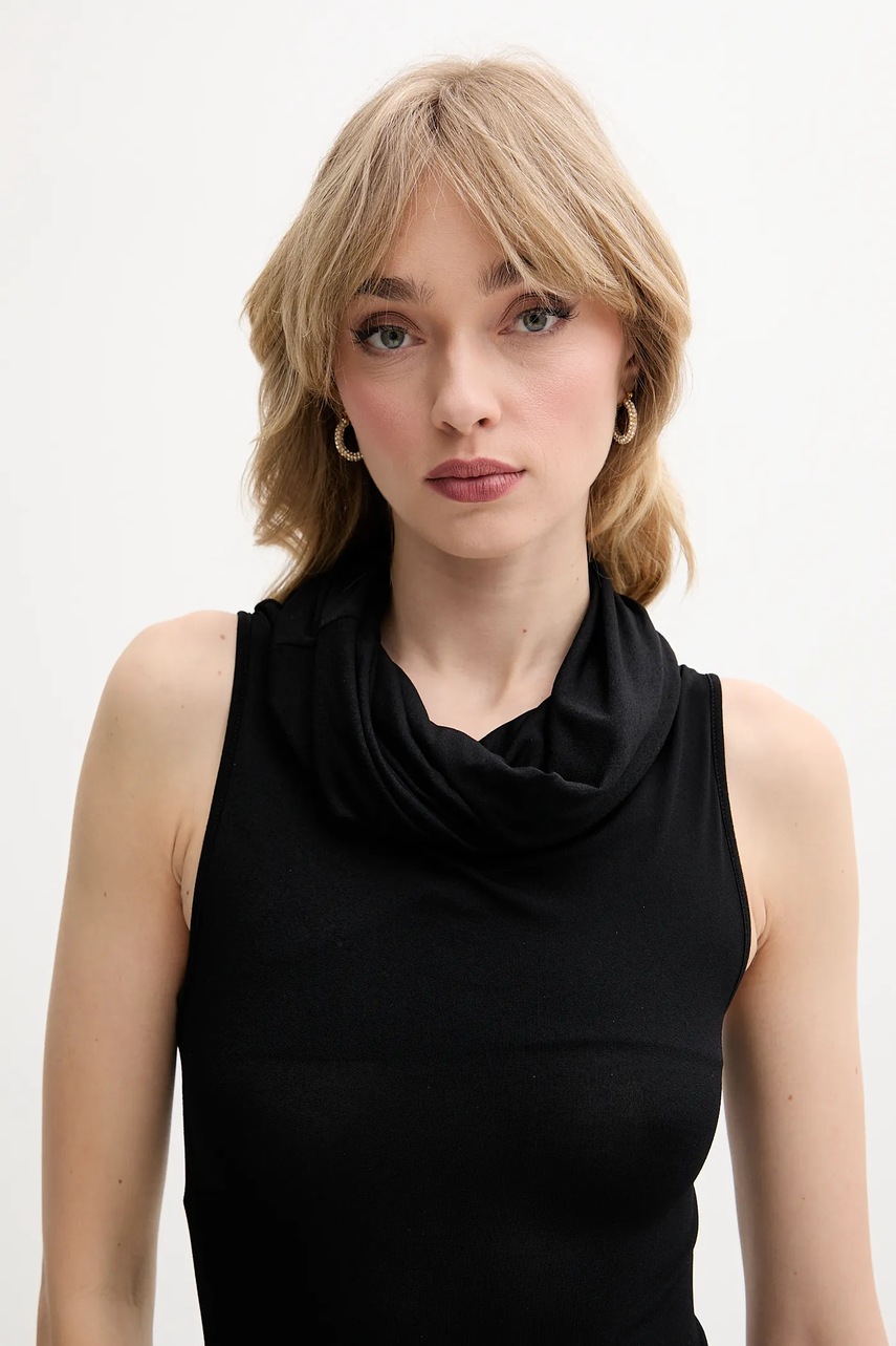 Сукня Rick Owens Lilies колір чорний mini облягаюча LI01E4523CVI