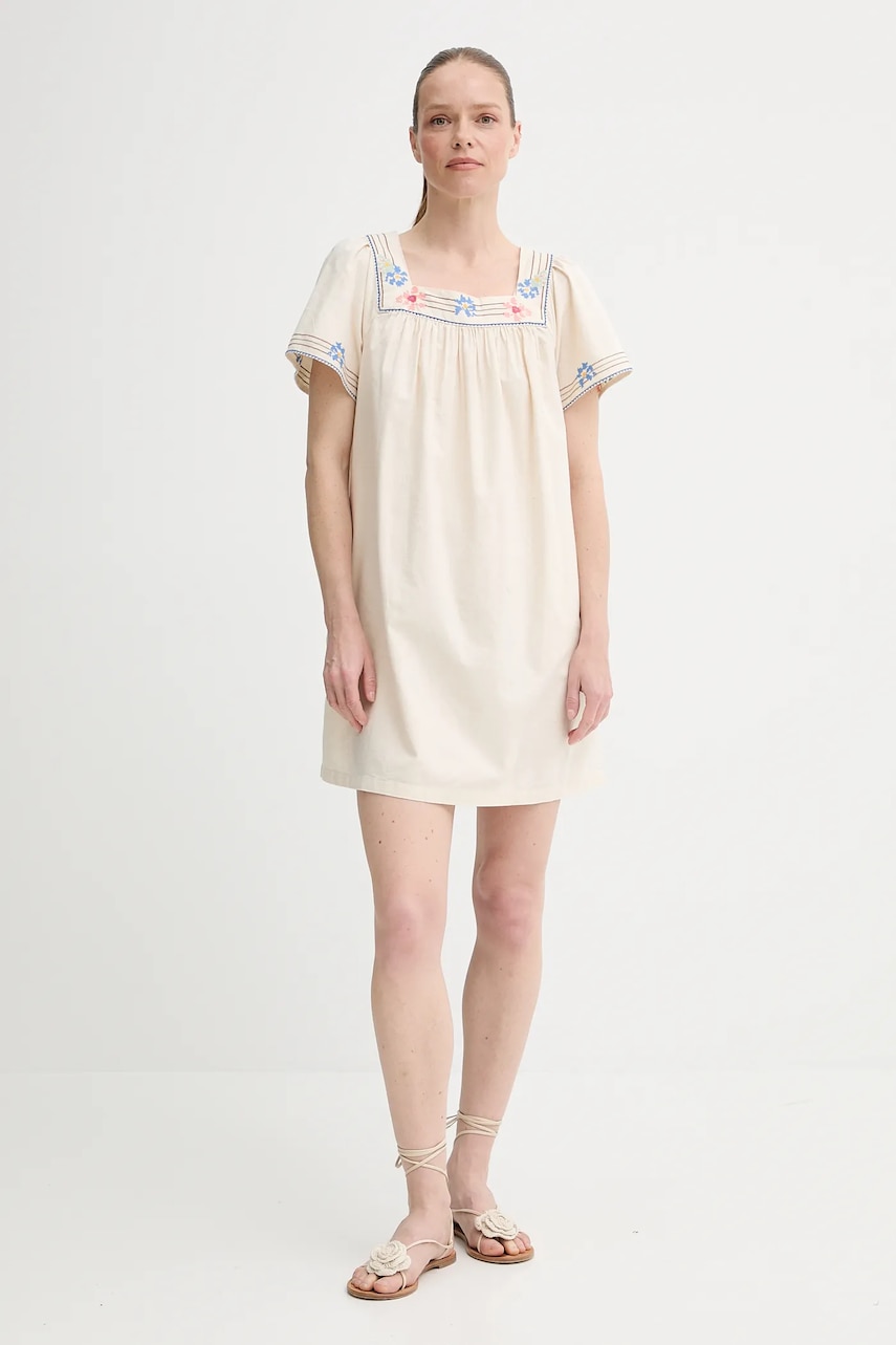 Šaty s prímesou ľanu Levi's AMBRE BABYDOLL DRESS