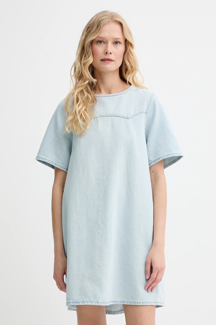 Levi\'s rochie din denim DENIM TEE DRESS mini, evazată, 001WD