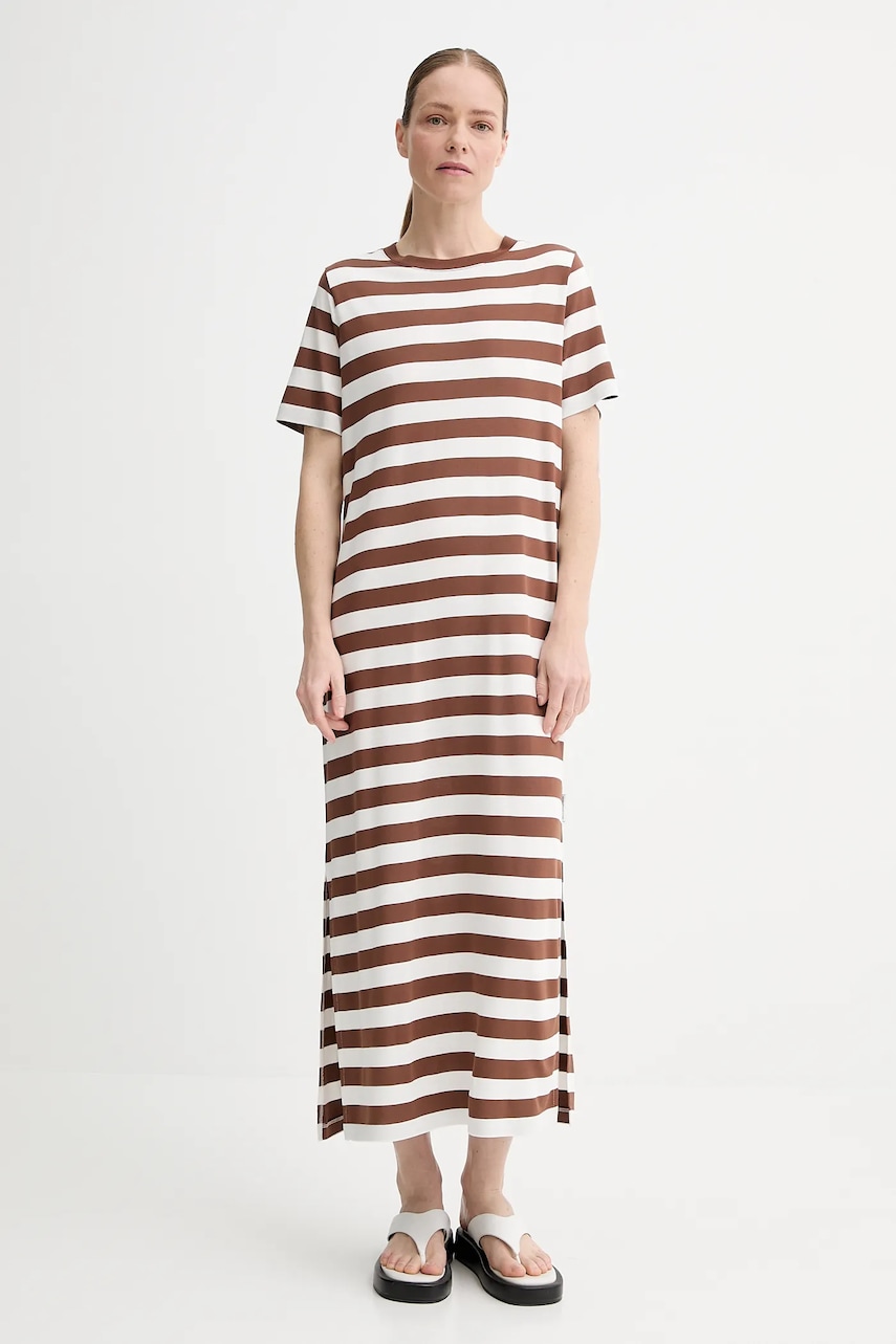 Marc O\'Polo rochie culoarea maro, maxi, dreaptă, 5000006507