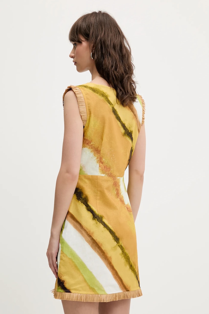 Lněné šaty Never Fully Dressed