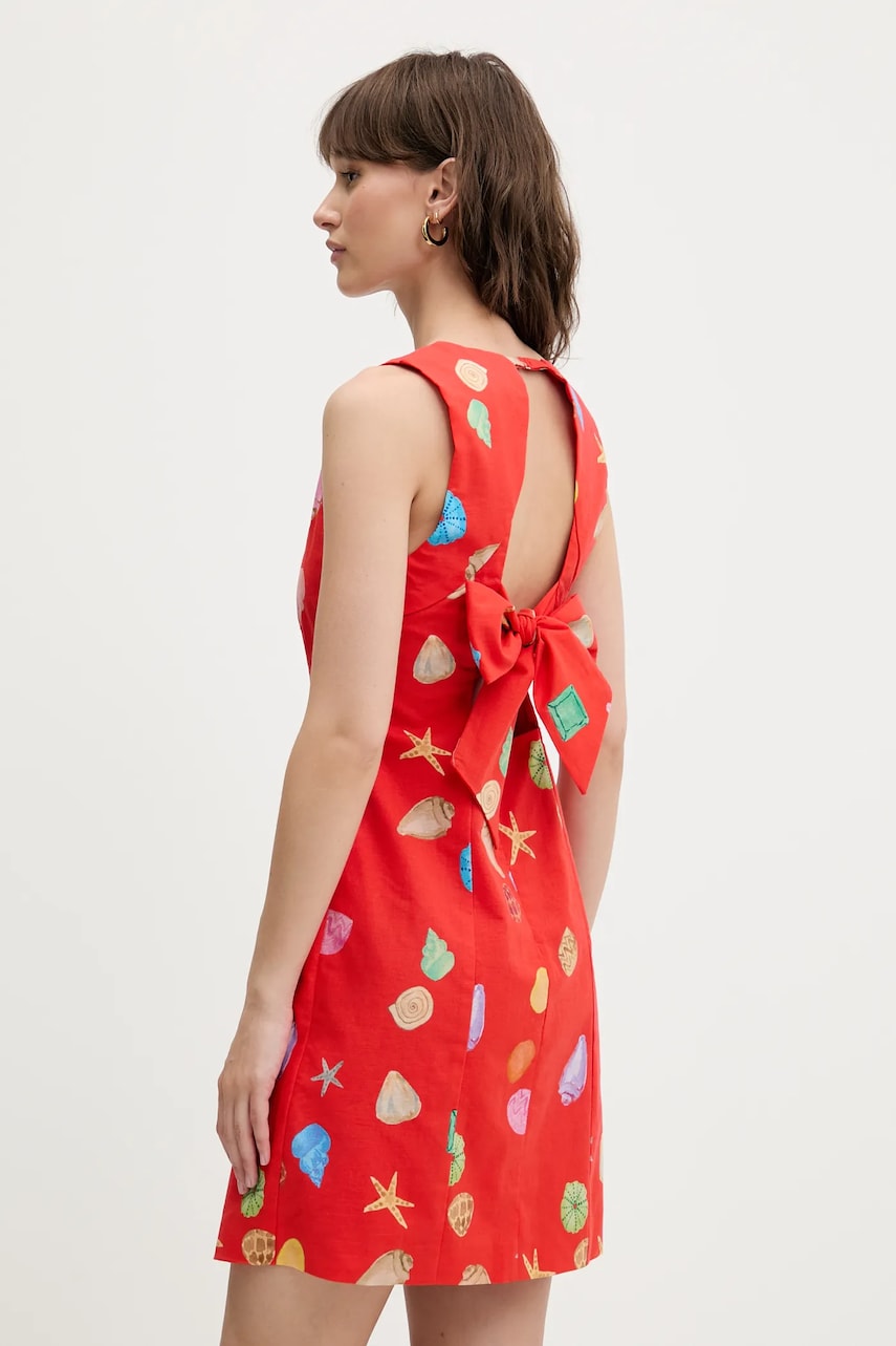 Šaty s příměsí lnu Never Fully Dressed