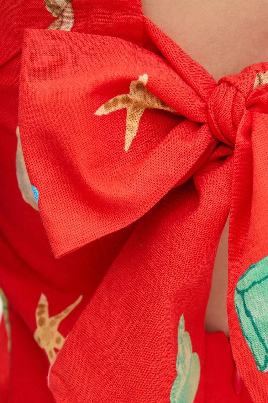 Šaty s příměsí lnu Never Fully Dressed