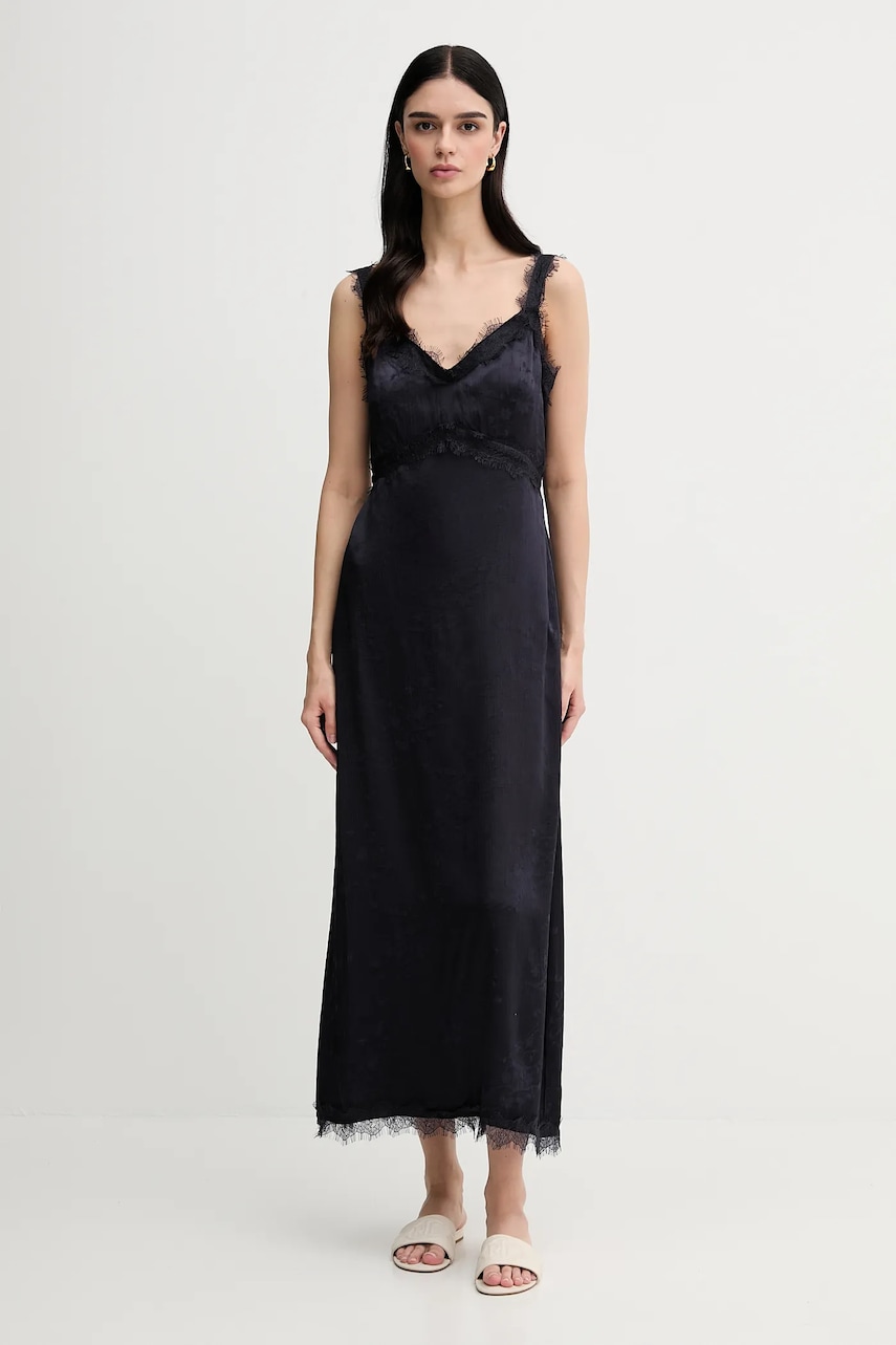 Сукня Pedro del Hierro колір синій maxi розкльошена