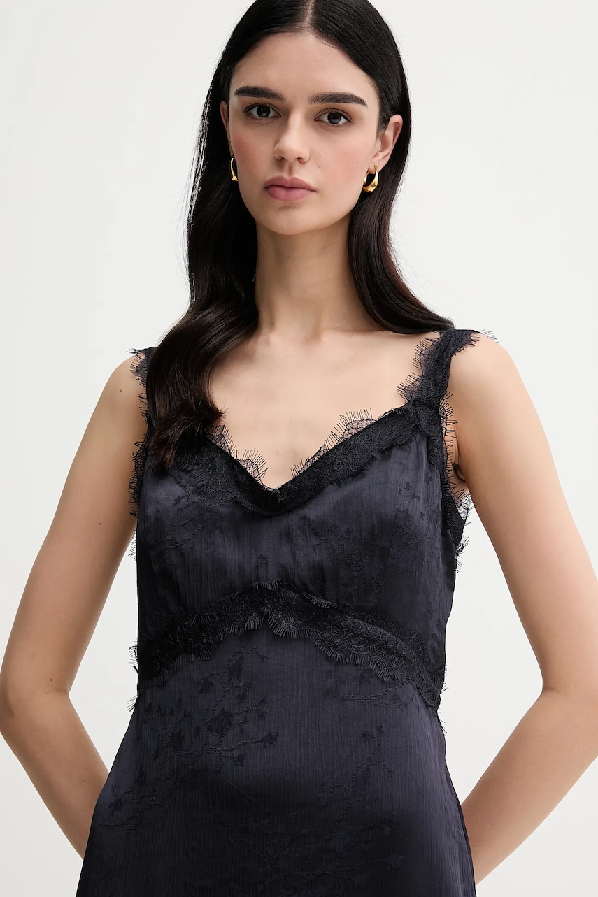 Сукня Pedro del Hierro колір синій maxi розкльошена