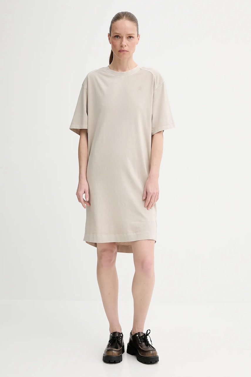 Сукня G-Star колір бежевий mini oversize D26095-C756