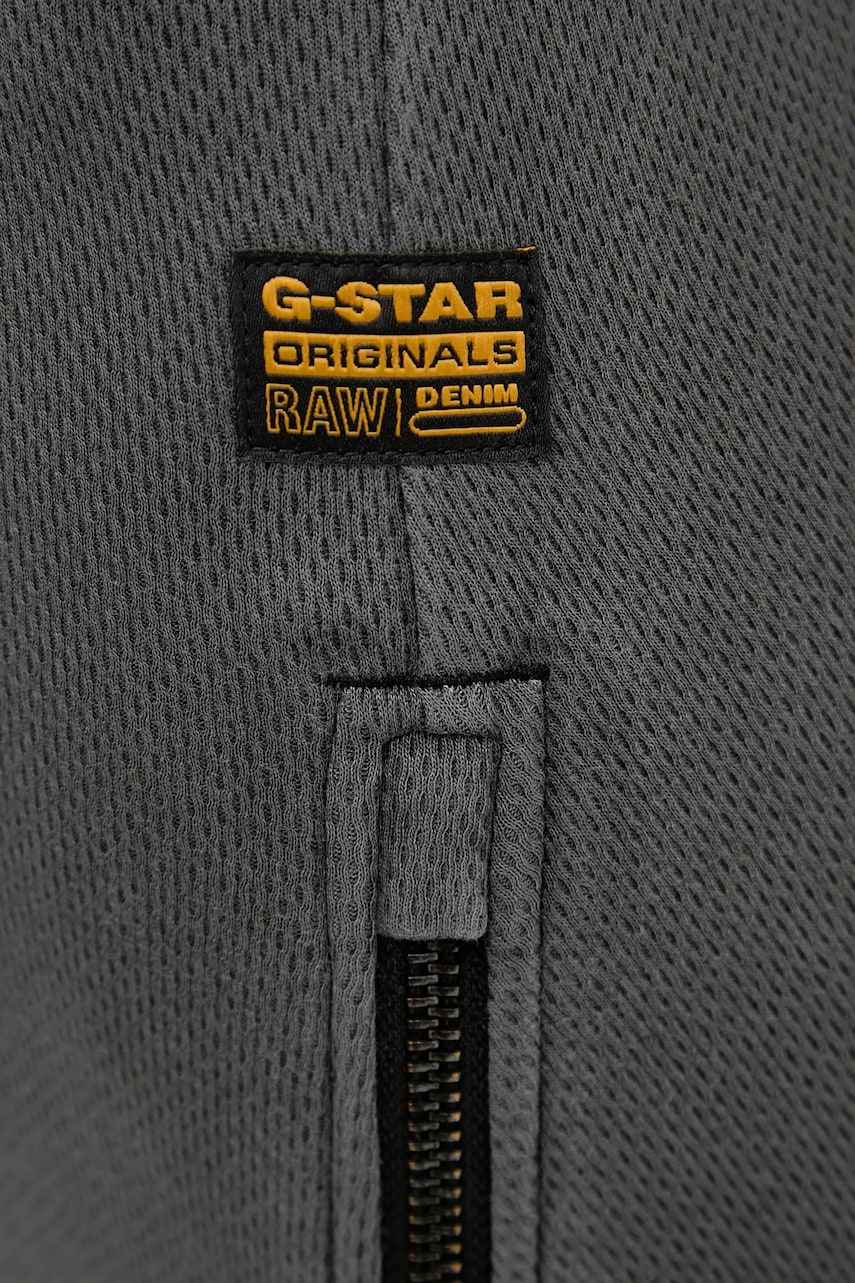 Бавовняна сукня G-Star колір сірий midi облягаюча D26593-E040