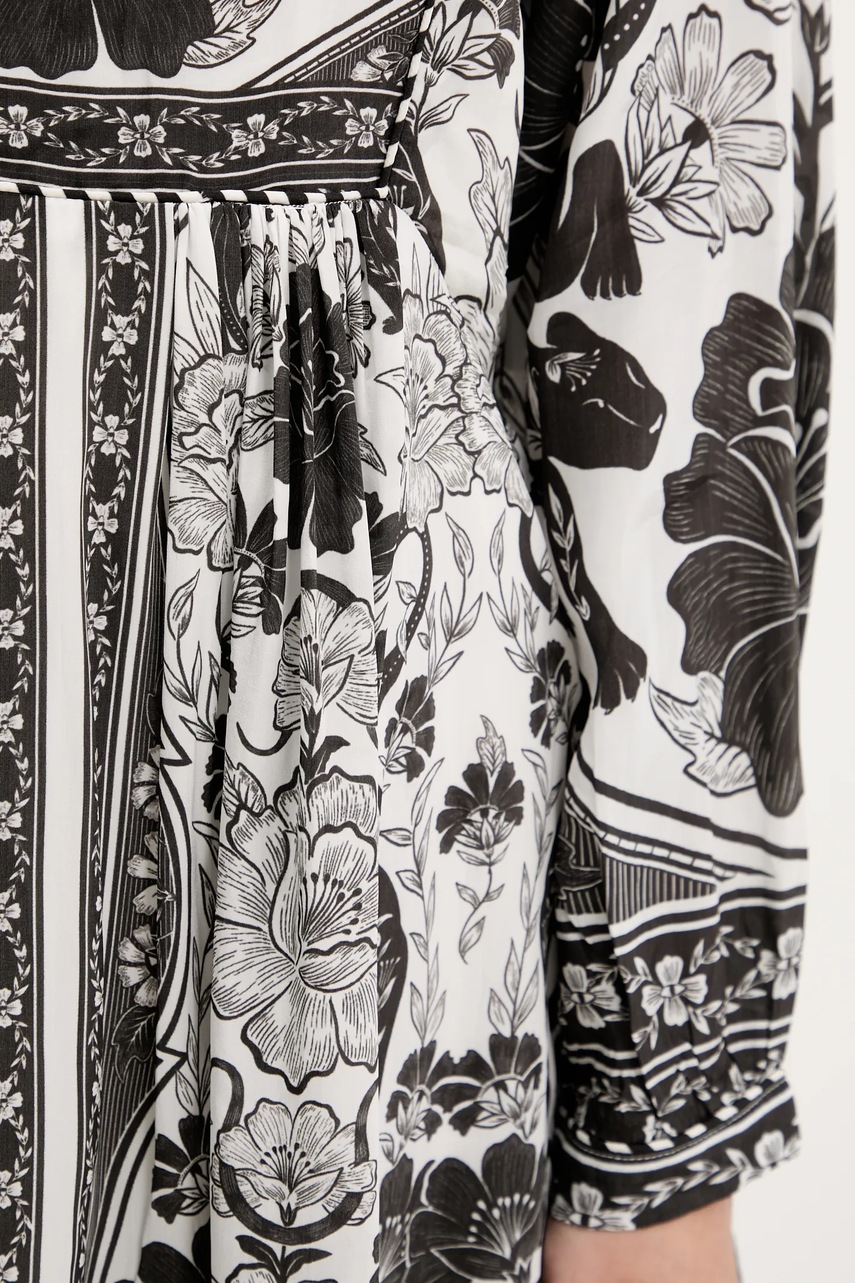 Сукня Farm Rio колір білий mini розкльошена 328920