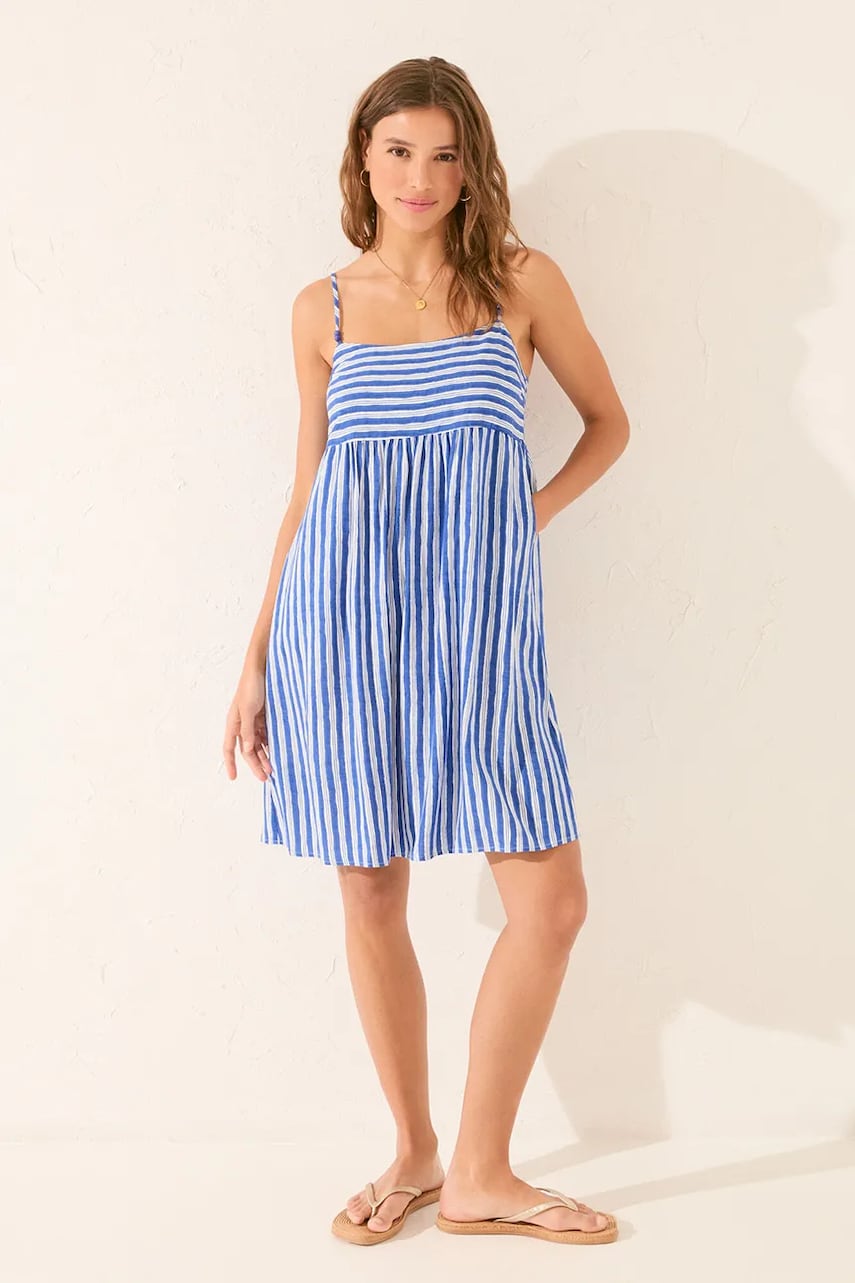 Levně Šaty women'secret modrá barva, mini, 4479836