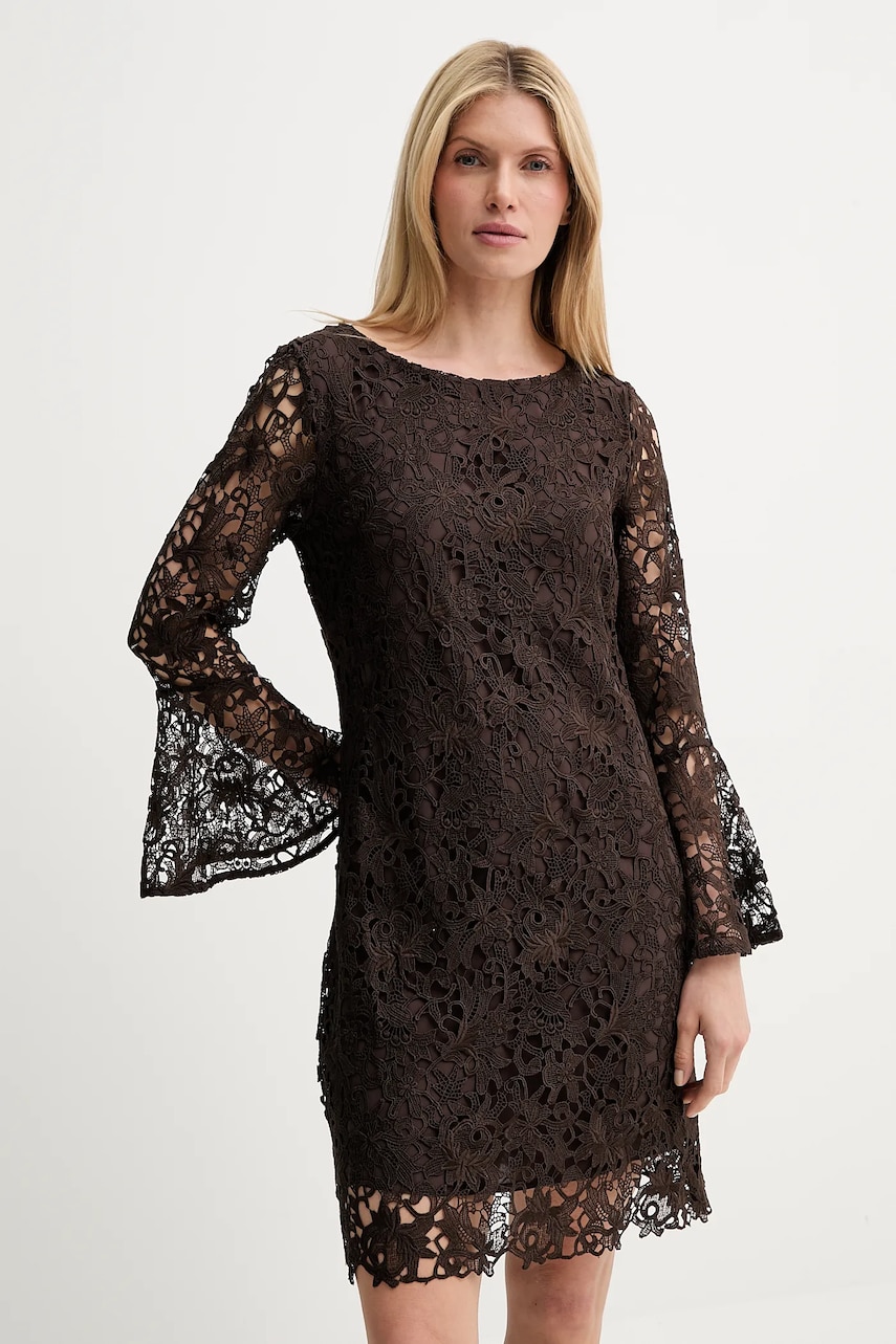 Сукня Bruuns Bazaar колір коричневий mini пряма BBW4517