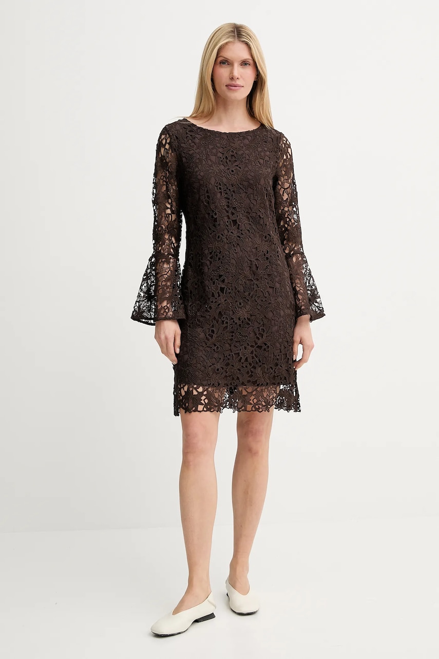 Сукня Bruuns Bazaar колір коричневий mini пряма BBW4517