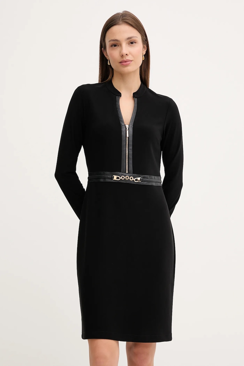 Joseph Ribkoff rochie culoarea negru, mini, mulată, 243274