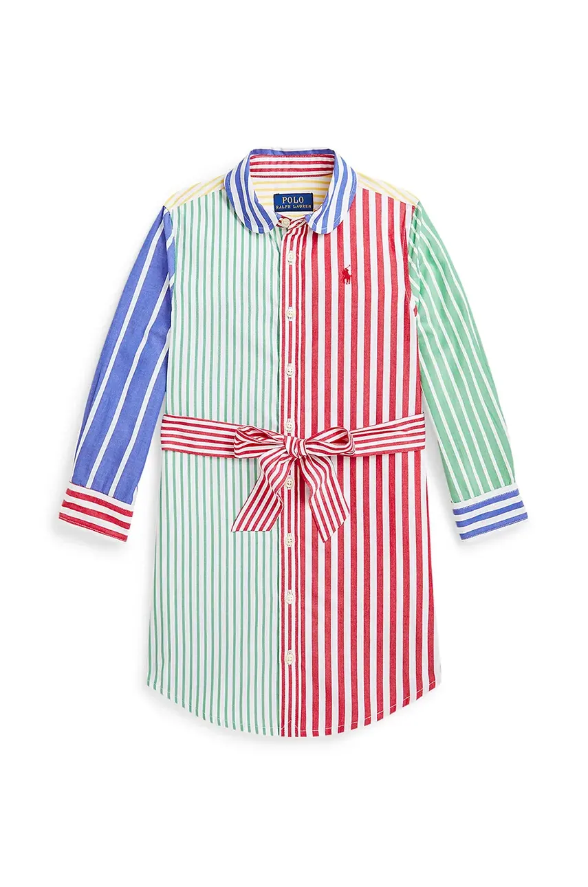 Dětské bavlněné šaty Polo Ralph Lauren více barev, mini, 312957447001