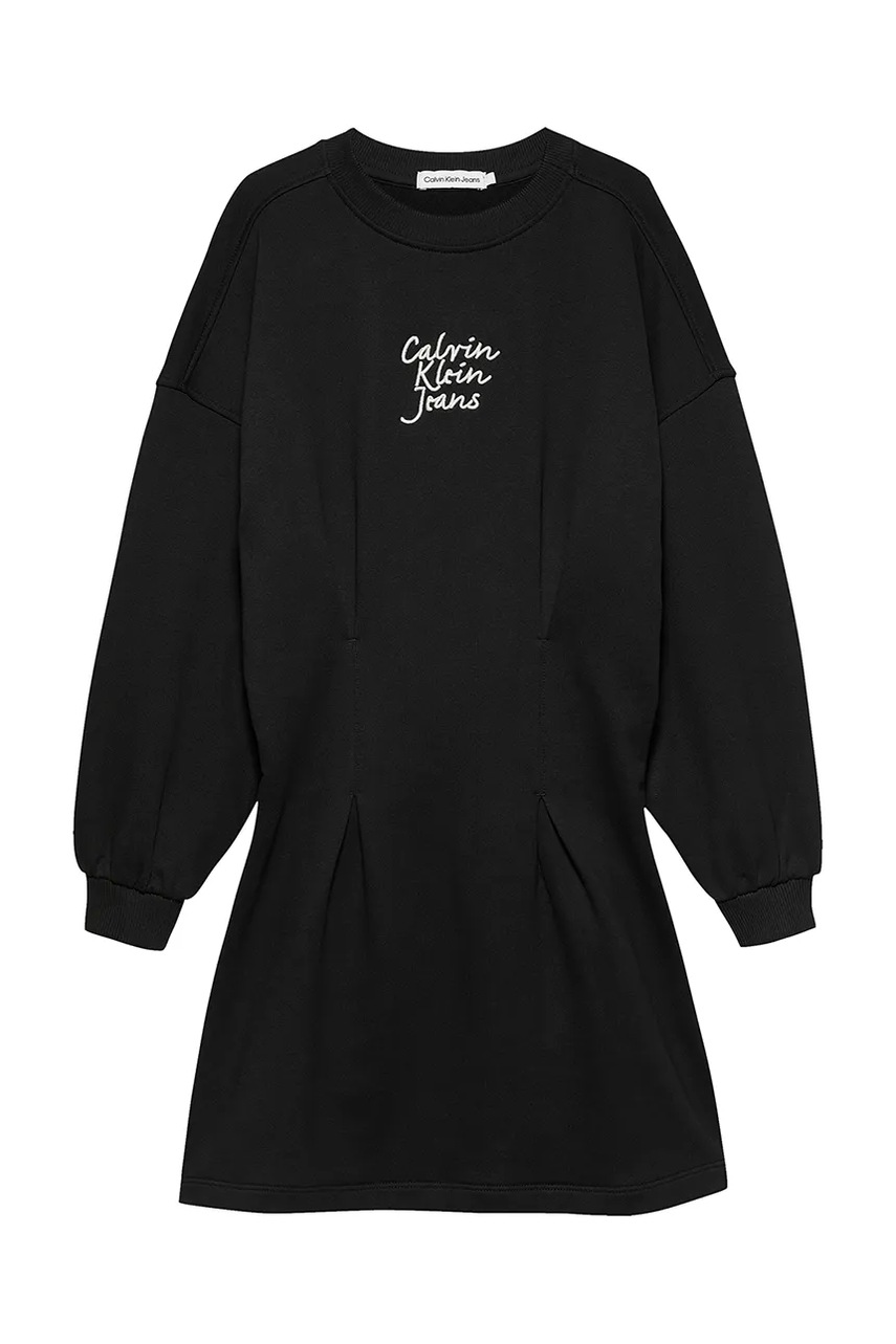 Дитяча сукня Calvin Klein Jeans колір чорний mini розкльошена IG0IG02773