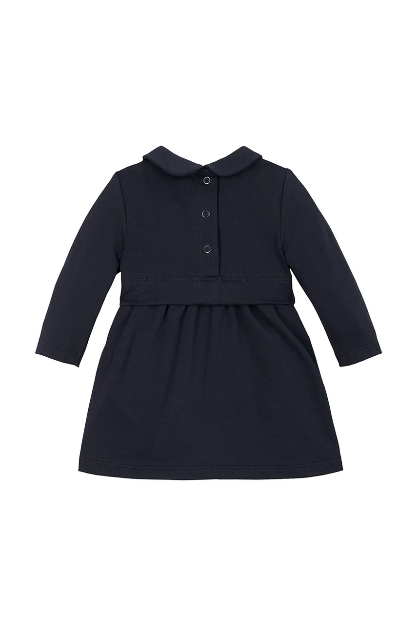 Детское хлопковое платье Tommy Hilfiger цвет синий mini расклешённое KN0KN01972