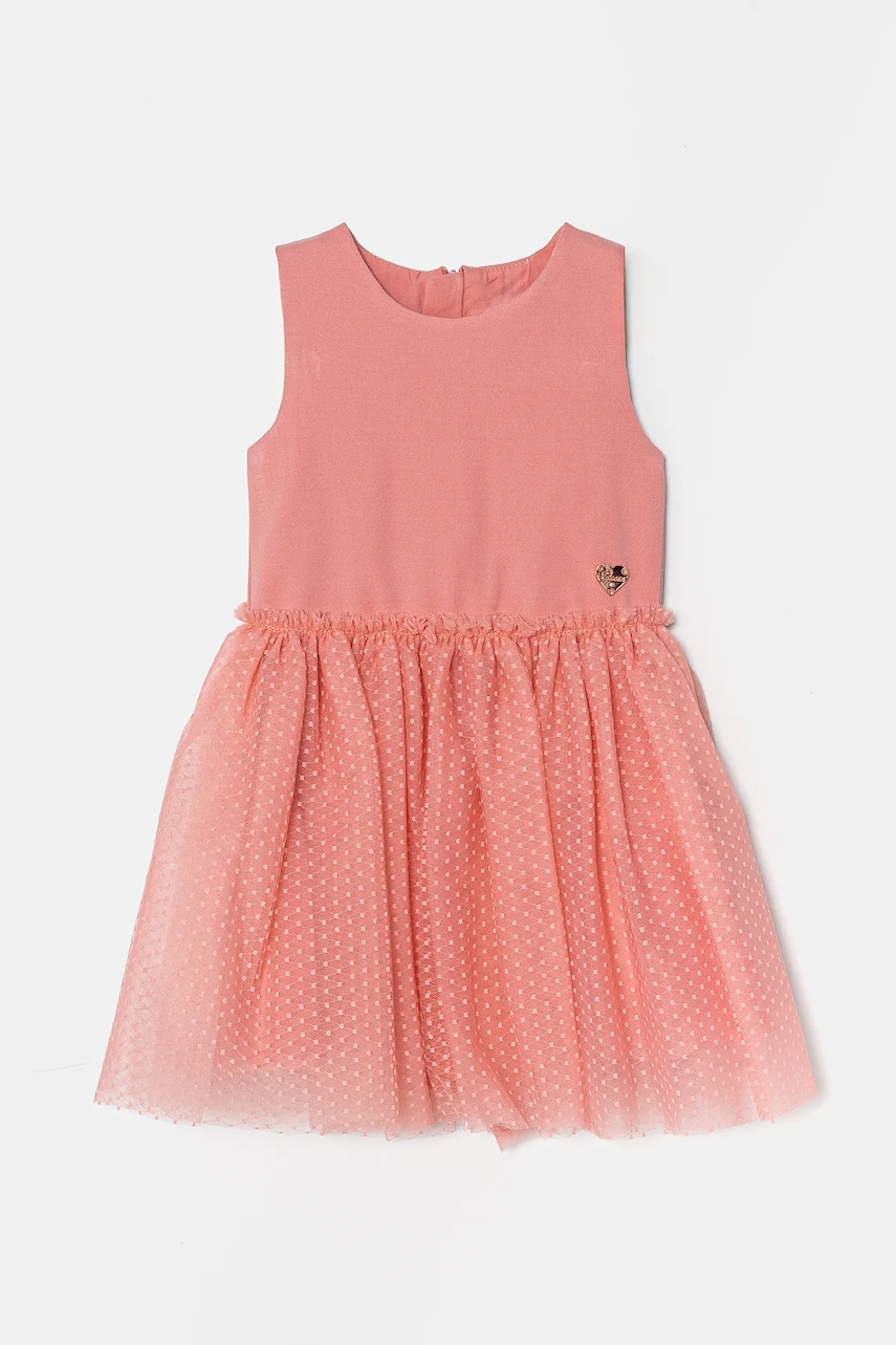 Платье для младенцев Guess цвет розовый mini расклешённое A5RK08 KAUH0 Платье для младенцев Guess цвет розовый mini расклешённое A5RK08 KAUH0