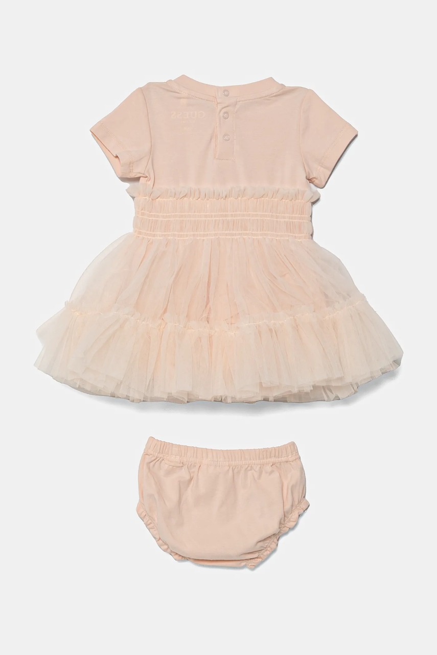 Платье для младенцев Guess цвет розовый mini расклешённое A5RK19 K6YW0 Платье для младенцев Guess цвет розовый mini расклешённое A5RK19 K6YW0