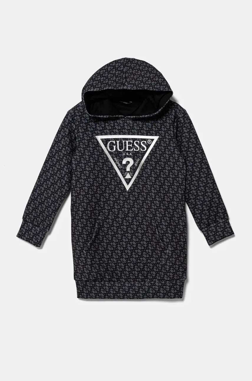 Levně Šaty Guess šedá barva, mini, oversize, J5RK20 KAZQ2