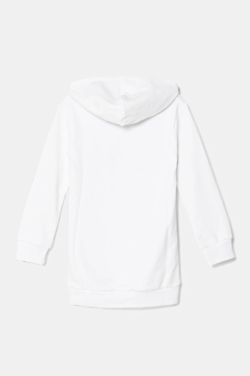 Хлопковое детское платье Guess цвет белый mini прямое J5RK35 KAD74 Хлопковое детское платье Guess цвет белый mini прямое J5RK35 KAD74